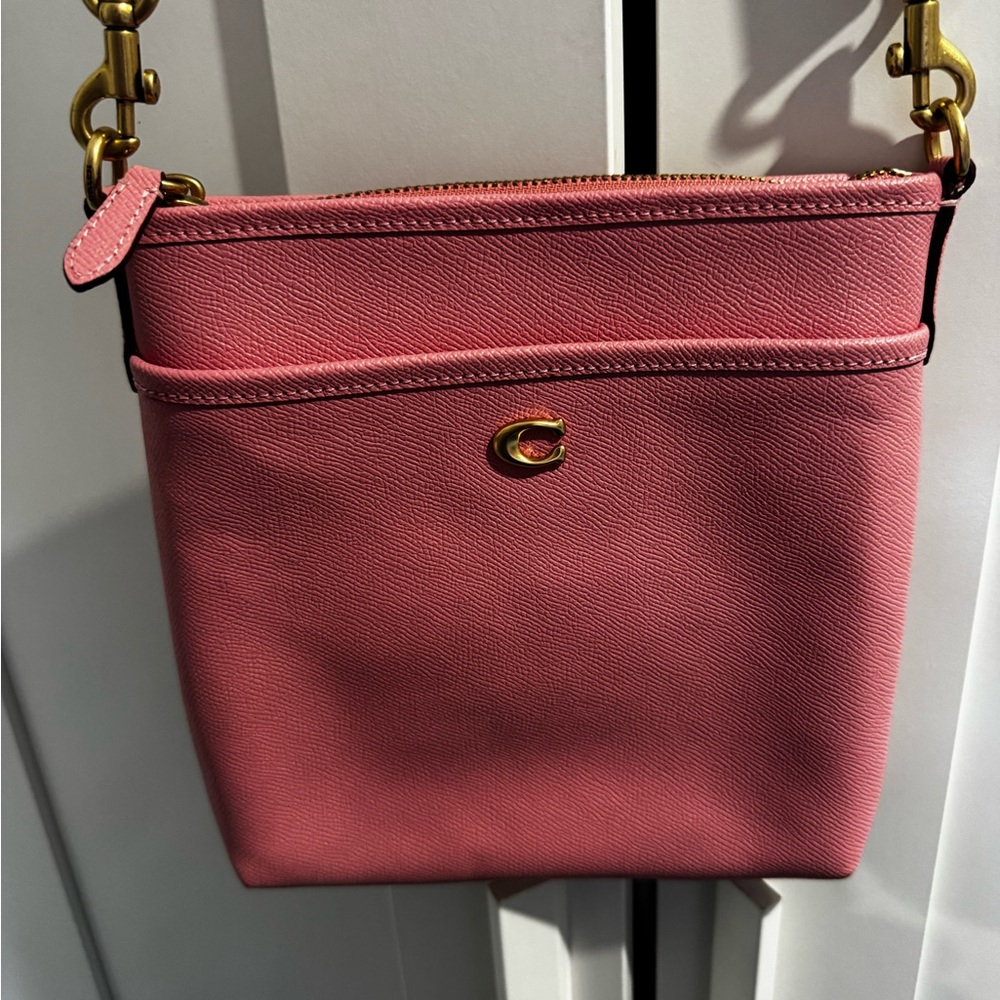 Coach Pink Leather Crossbody Bag